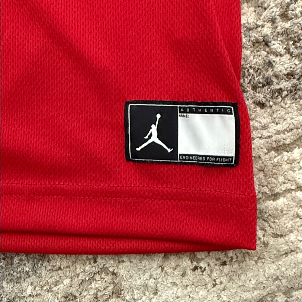 Jordan Kids Red and Black Jersey Tank - Picture 5 of 6